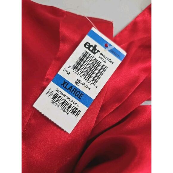 Morgan Taylor Intimates ~Woman Size XL~ Red Satin Robe Kimono NWT. - Picture 10 of 13